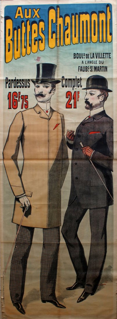 Advertising Poster Aux Buttes Chaumont Paris Cheret (1 of 1)