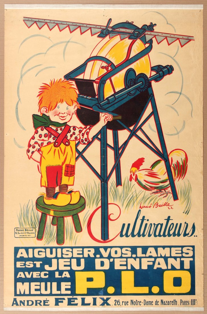 Advertising Poster Grindstone Farm Equipment (1 of 1)