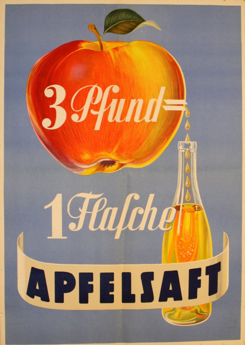 Advertising Posters Apple Juice (1 of 1)