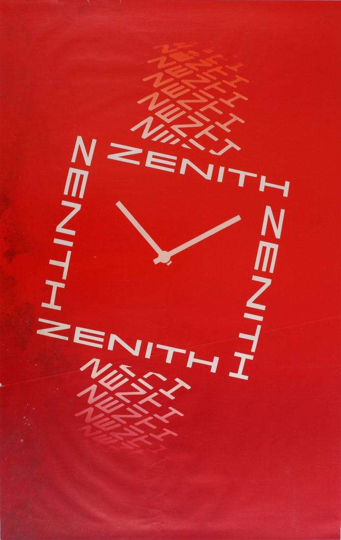 Advertising Poster Zenith Swiss watch (1 of 1)