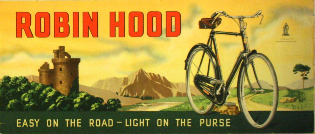 Advertising Poster Robin Hood Raleigh Cycles (1 of 1)
