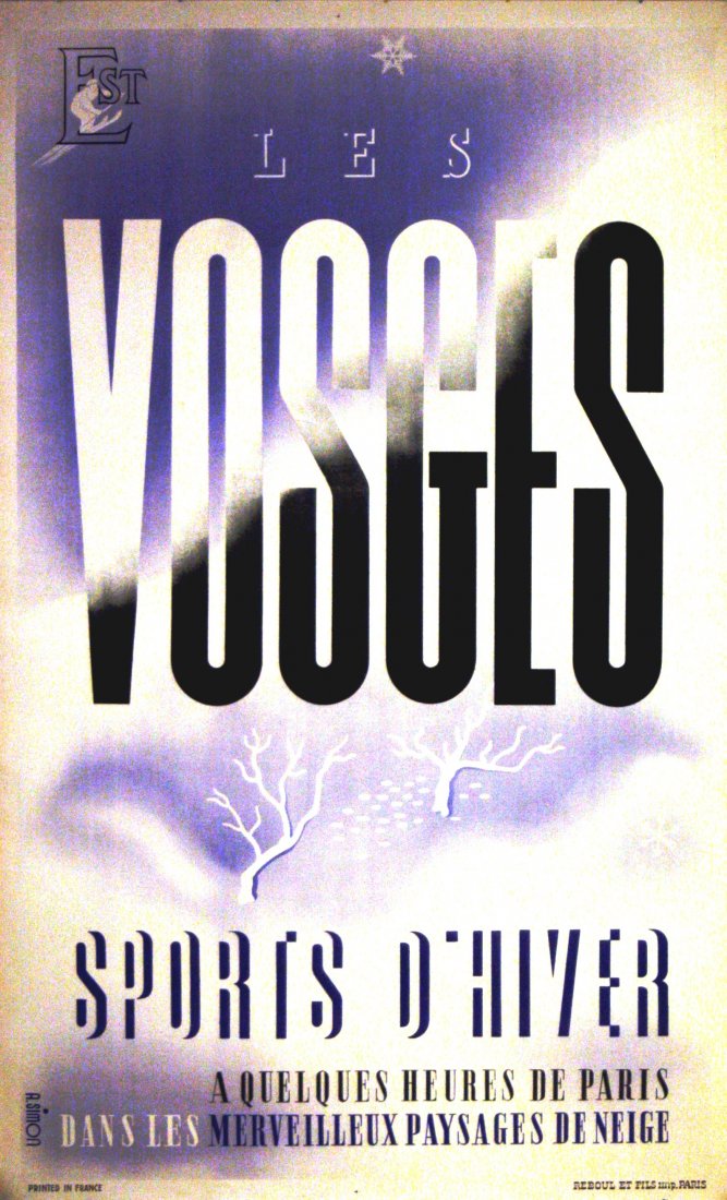 Sport Poster Ski France Vosges Winter Sports (1 of 1)