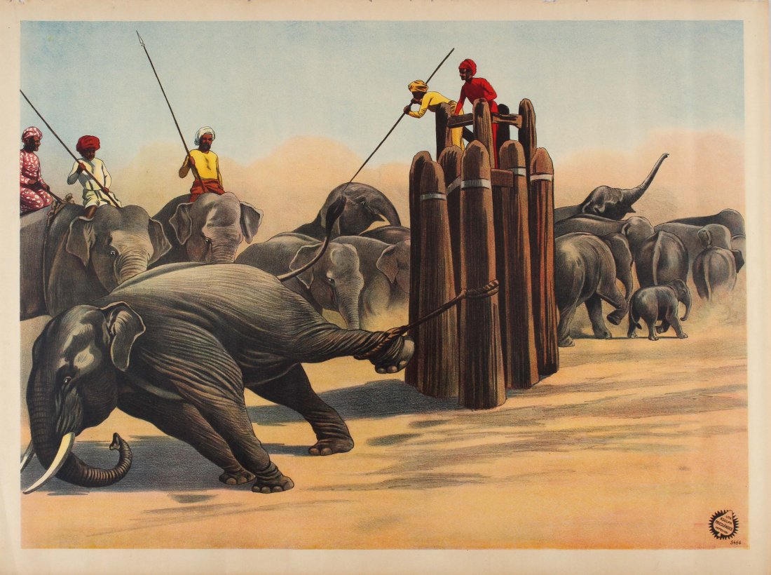 Advertising Poster Circus Fairground Elephants (1 of 1)