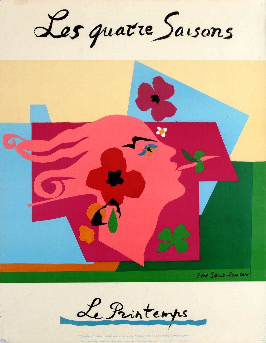 Advertising Poster Yves Saint Laurent Four Seasons (1 of 1)