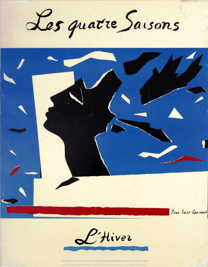 Advertising Poster Yves Saint Laurent Four Seasons (1 of 1)