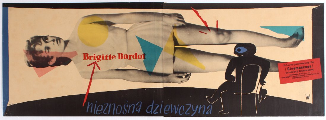 Polish Movie Poster for the French film Naughty Girl: Polish Movie Poster for the French film Naughty Girl (Cette Sacree Gamine / Nieznosna Dziewczyna) - Directed by Michel Boisrond. Starring Brigitte Bardot, Francoise Fabian, Jean Bretonniere, Michel Se