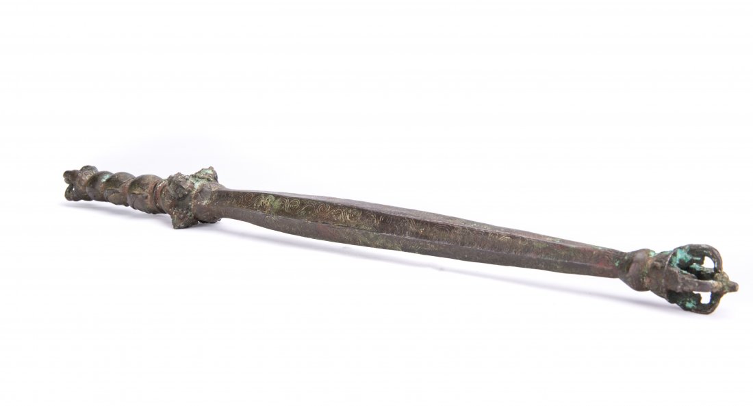 A BRONZE WEAPON: A Bronze Weapon Lg. 19 1/4 In.