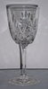 17: Eleven colorless cut crystal wine glasses - 2