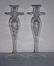23: Pair colorless crystal baluster-form candlesticks