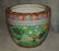 Antique Chinese porcelain fish bowl. H: 12" D: 14 5" - 2