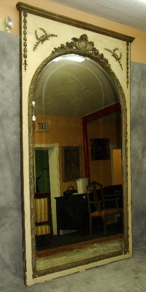 Large 19th c. Neoclassical style carved and painted (1 of 6)