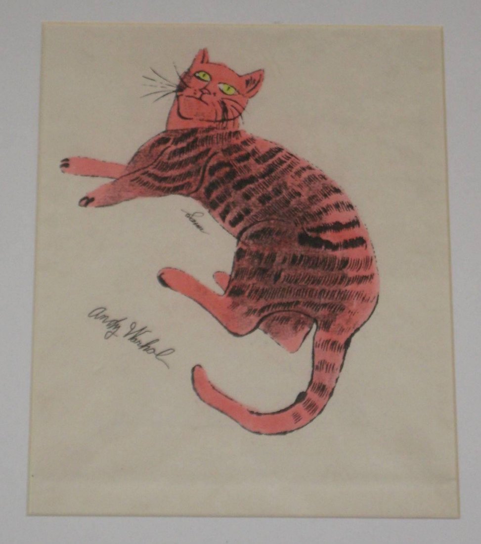Andy Warhol, Am. 1928-1987 Pink Sam Offset Lithograph (1 of 2)