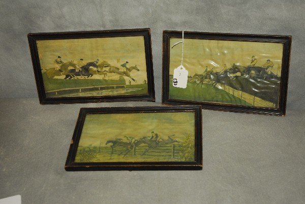 Three Antique Steeplechase Prints (1 of 4)