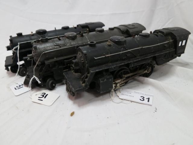 Three Lionel Postwar Engines: 2 - 1655 and 1 -: 1666E