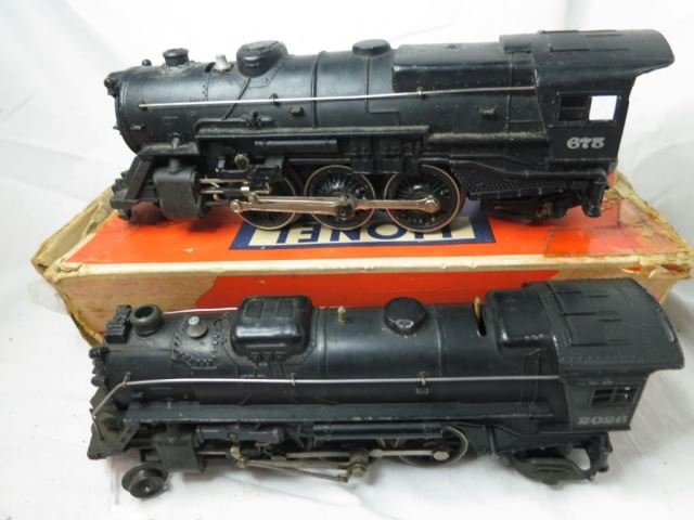 Two Lionel Postwar Engines - 2026 & 675 O Gauge: (rough box for 675)