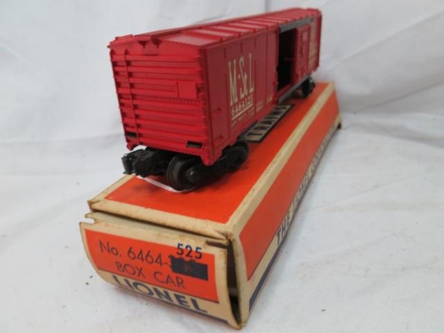 Lionel Postwar No. 6464-525 Box Car M-St. L Red: with Original Box