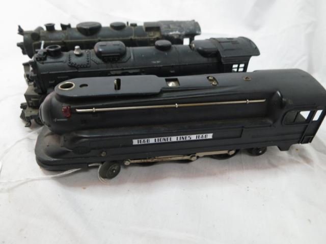 Three Engines - Lionel 1668 Bullet, Marx 666, and: Lionel 2026.