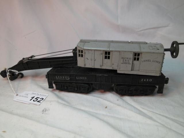 Lionel No. 2460 Bucyrus Erie Operating Crane Car: (no further description, see pictures for details)