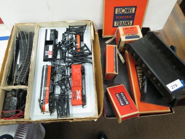 Group Lot of Lionel Bridges and Misc Pieces with: Boxes including 812T Tools, 1020 Crossover, 67 Whistle.