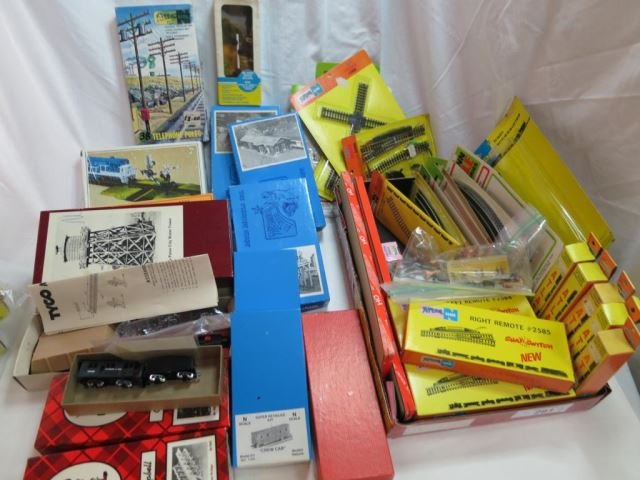 Assortment of N Scale Accessories and N: Scale Track
