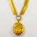 AN ANTIQUE GOLD NECKLACE WITH A GOLD LOCKET PENDANT - 2