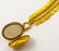 AN ANTIQUE GOLD NECKLACE WITH A GOLD LOCKET PENDANT - 3