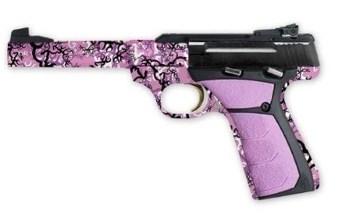 *NEW* BROWNING Buck Mark Buckthorn Pink 22LR 5.5" 10+1: FAMILY:Buck Mark Series MODEL:Buck Mark Buckthorn Pink TYPE:Semi-Auto Pistol ACTION:Single Action FINISH:Matte Blue STOCK/FRAME:Alloy Frame STOCK/GRIPS:Pink Overmolded Ultragrip FX CALIBER/GAUGE:22 LR