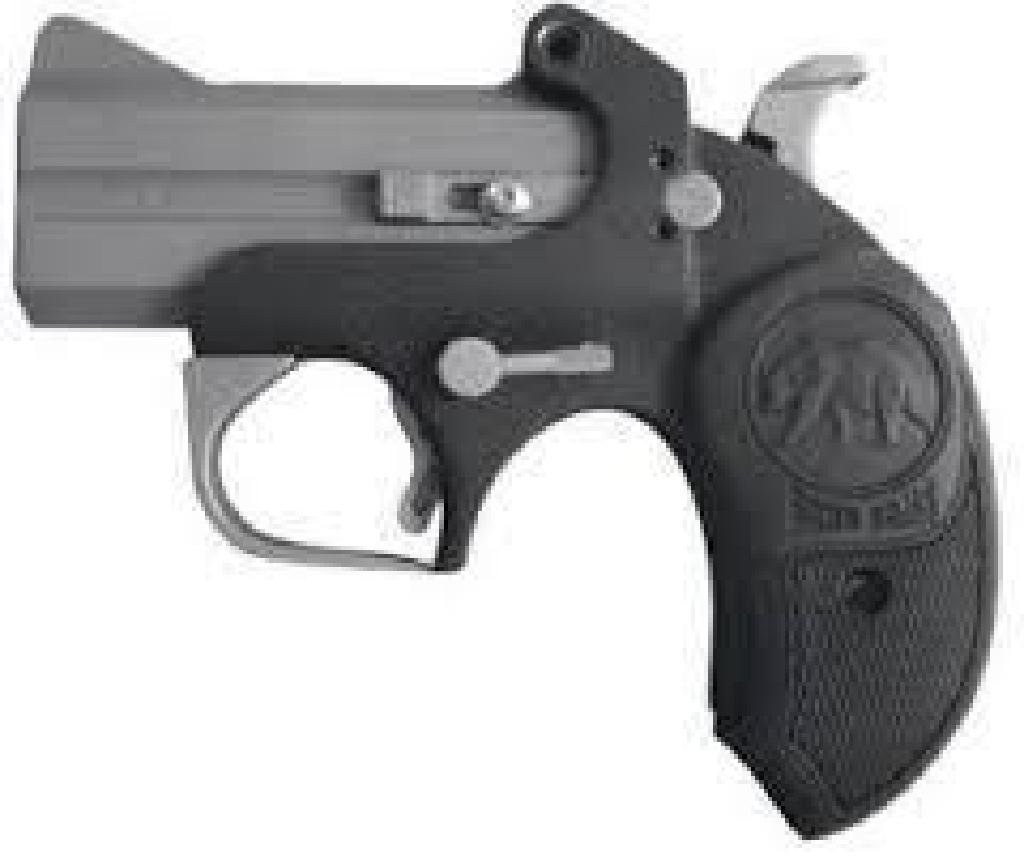NEW!! BND BIG BEAR DERR 45LC 3SS- UPC_Code:: BND BIG BEAR DERR 45LC 3SS Manufacturer:Bond Arms Model #:Big Bear Type:Pistol: Derringer Finish:Matte Stainless Steel Stock:Black Rubber Grips With Bear Logo Sights:Fixed Barrel Length:3" Overall Len