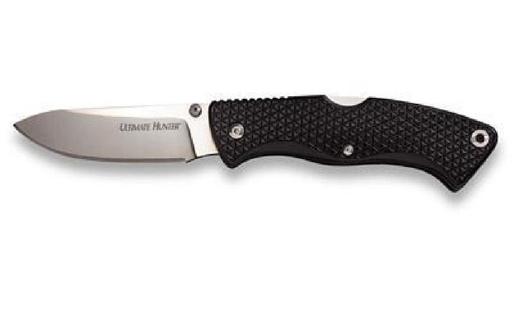 NEW!!! COLD STL ULTIMATE HUNTER 3.5" XHP 705442012696: Cold Steel, Ulitmate Hunter, 3.5" Folding Knife, Plain Edge, XHP Steel, Pocket Clip Product Specifications UPC Code: 705442012696 Manufacturer: Cold Steel Model: Ulitmate Hunter Type: Folding Knife Fi