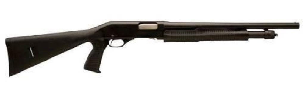 _NEW!_ SAVAGE ARMS 320 SECURITY 12 GAUGE 011356194855: FAMILY:320 Series MODEL:320 Security TYPE:Shotgun ACTION:Pump Action FINISH:Matte Blue STOCK/FRAME:Synthetic Stock STOCK/GRIPS:Black Synthetic Pistol Grip CALIBER/GAUGE:12 Gauge CAPACITY:5+1 BARREL:18