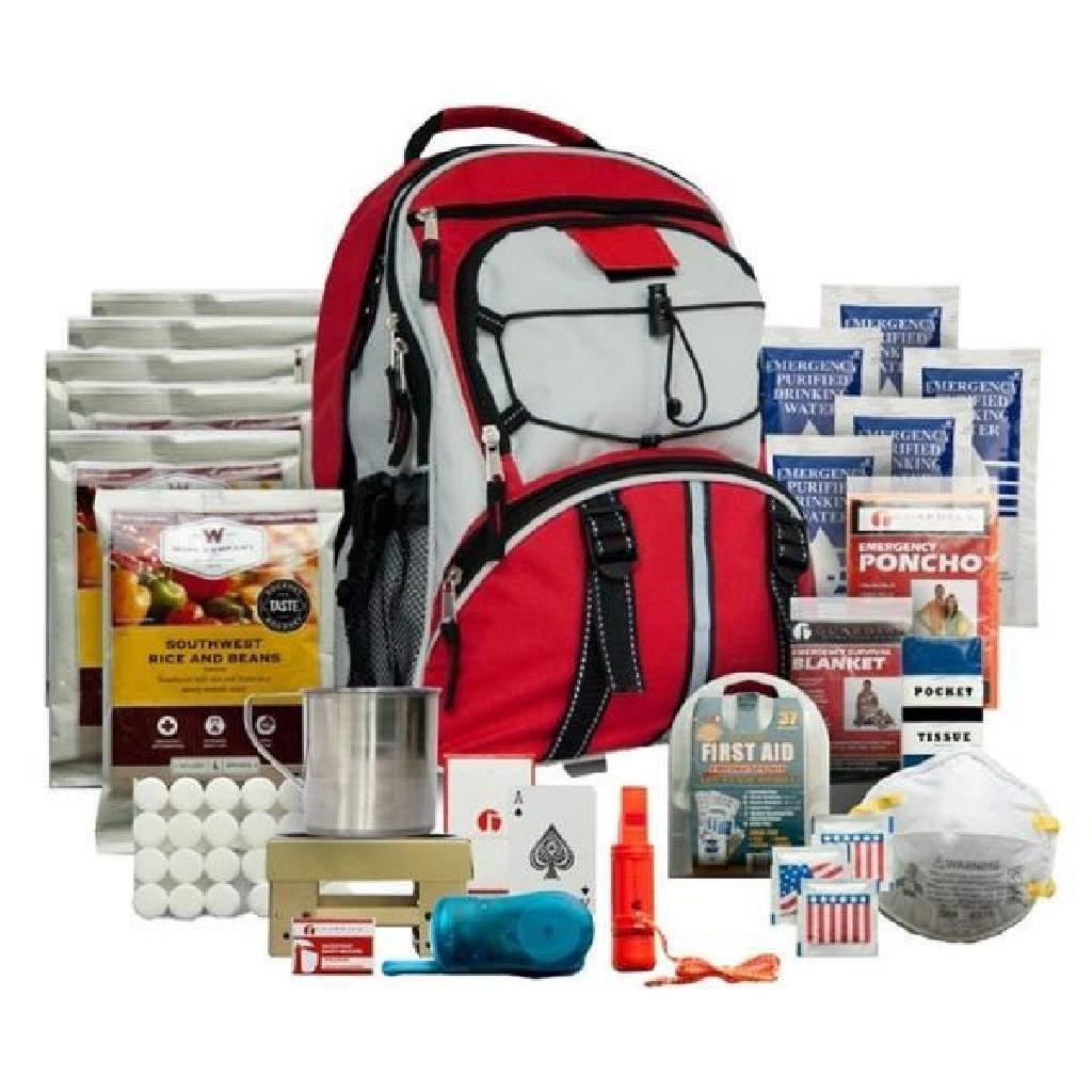 _NEW!_ Wise Foods 01621GSG Emergency Five Day Survival: Specifications Type:Dehydrated/Freeze Dried Model or Style:Survival Backpack Color:Red Size:32 Servings Function:Food