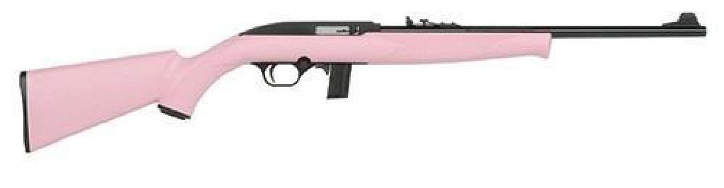 _NEW!_ MOSSBERG 702 BANTAM PLINKSTER 22 LR 884110370105: FAMILY:702 Plinkster Series MODEL:702 Bantam Plinkster TYPE:Rifle ACTION:Semi-Auto FINISH:Blue STOCK/FRAME:Synthetic Stock STOCK/GRIPS:Pink Synthetic SPC FEATURE:Youth Model CALIBER/GAUGE:22 LR CAPACI