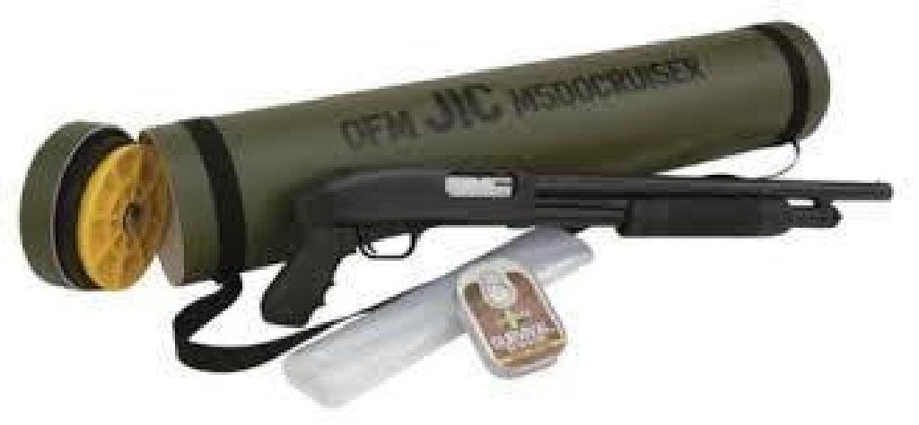 _NEW!_ Mossberg 51340 500 JIC Cruiser Pump 12ga 18.5": Metal Finish:Blued Action:Pump Gauge:12 Gauge Barrel Length:18.5" Capacity:4+1 Chamber:3" OAL:28.75" Weight:5.5 lbs Stock Description:Synthetic Pistol Grip Black Sights:Bead C