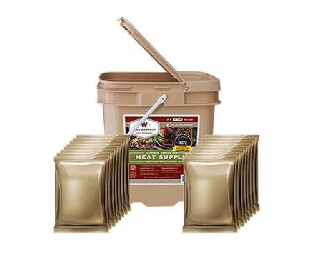 _NEW!_ Wise Foods 07702 Grab and Go Bucket Freeze Dried: Type:Dehydrated/Freeze Dried Model or Style:Emergency Food Kit Size:60 Servings Meat, 20 Servings Rice Material:Meat/Rice Function:Food