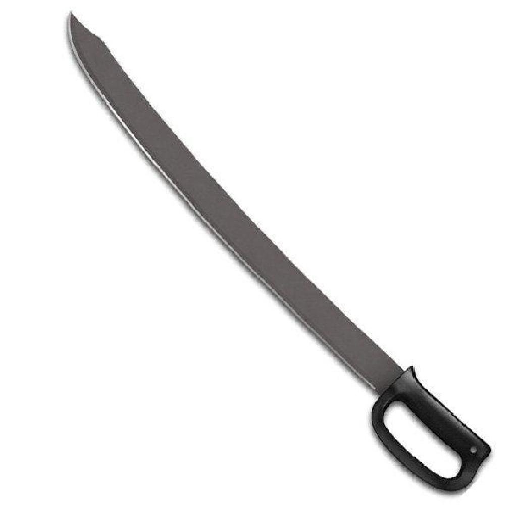 *NEW* Cutlass Machete, Black Handle & Blade w/Sheath,: Inspired by our 1917 Cutlass, our Cutlass Machete features a stiff, cut and thrust blade that's just as useful for repelling boarders as it is for hacking a path through the blackberries to get to you
