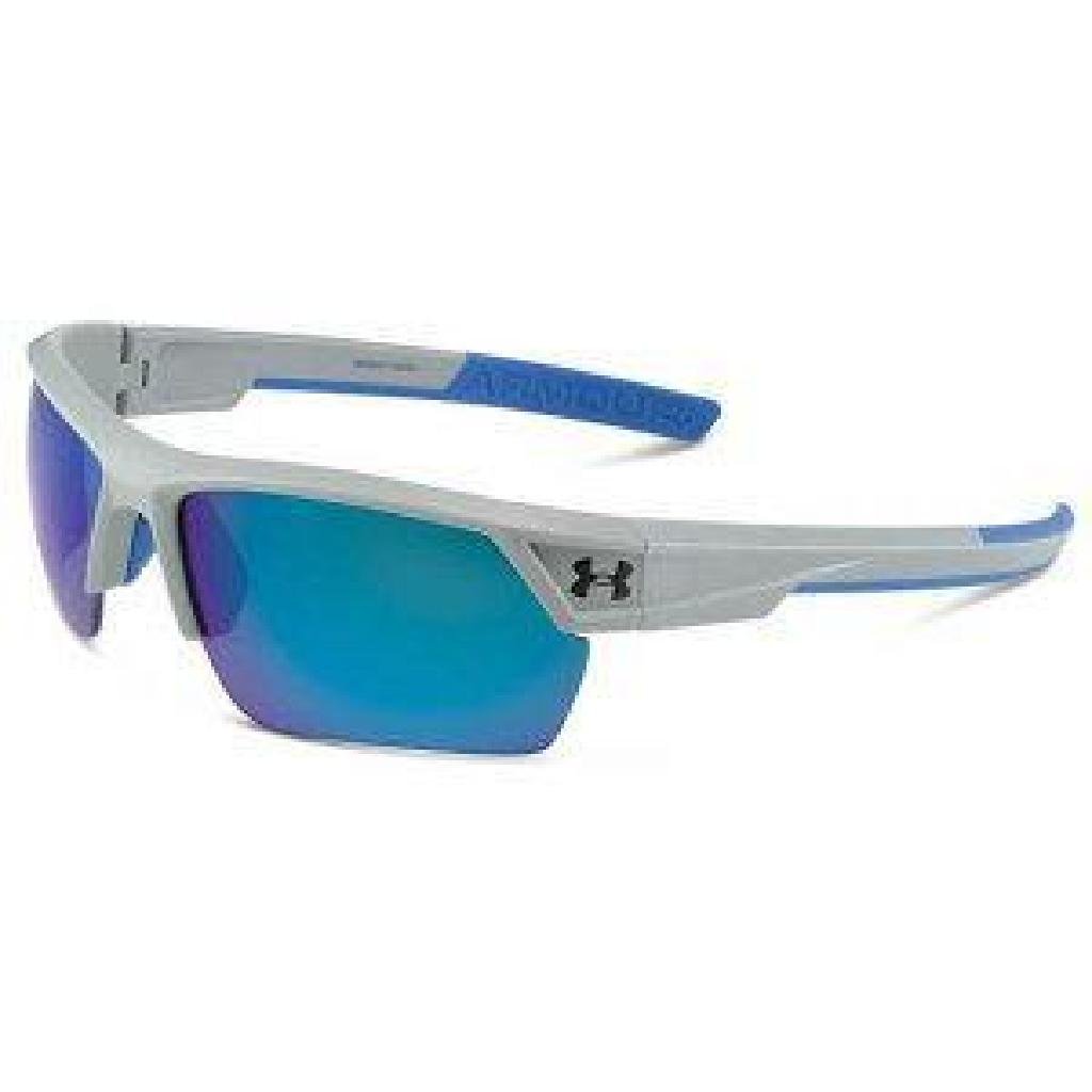 _NEW!_ UA Igniter 2.0,Satin Gray Frame w/Blue: Ultra-light ArmourFusion frames are built from a combination of titanium & Grilamid for superior strength & flexibility ArmourSight lens technology delivers up to 20% more undistorted peripheral visio