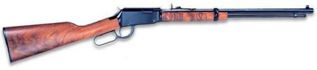 !NEW! HENRY REPEATING ARMS OCTAGON LEVER 22 LR: FAMILY:Octagon Series MODEL:Octagon Lever TYPE:Rifle ACTION:Lever Action FINISH:Blue STOCK/FRAME:Wood Stock STOCK/GRIPS:Wood CALIBER/GAUGE:22 LR CAPACITY:15 rd. BARREL:20" OVERALL LENGTH:38.5 SIGHTS:B