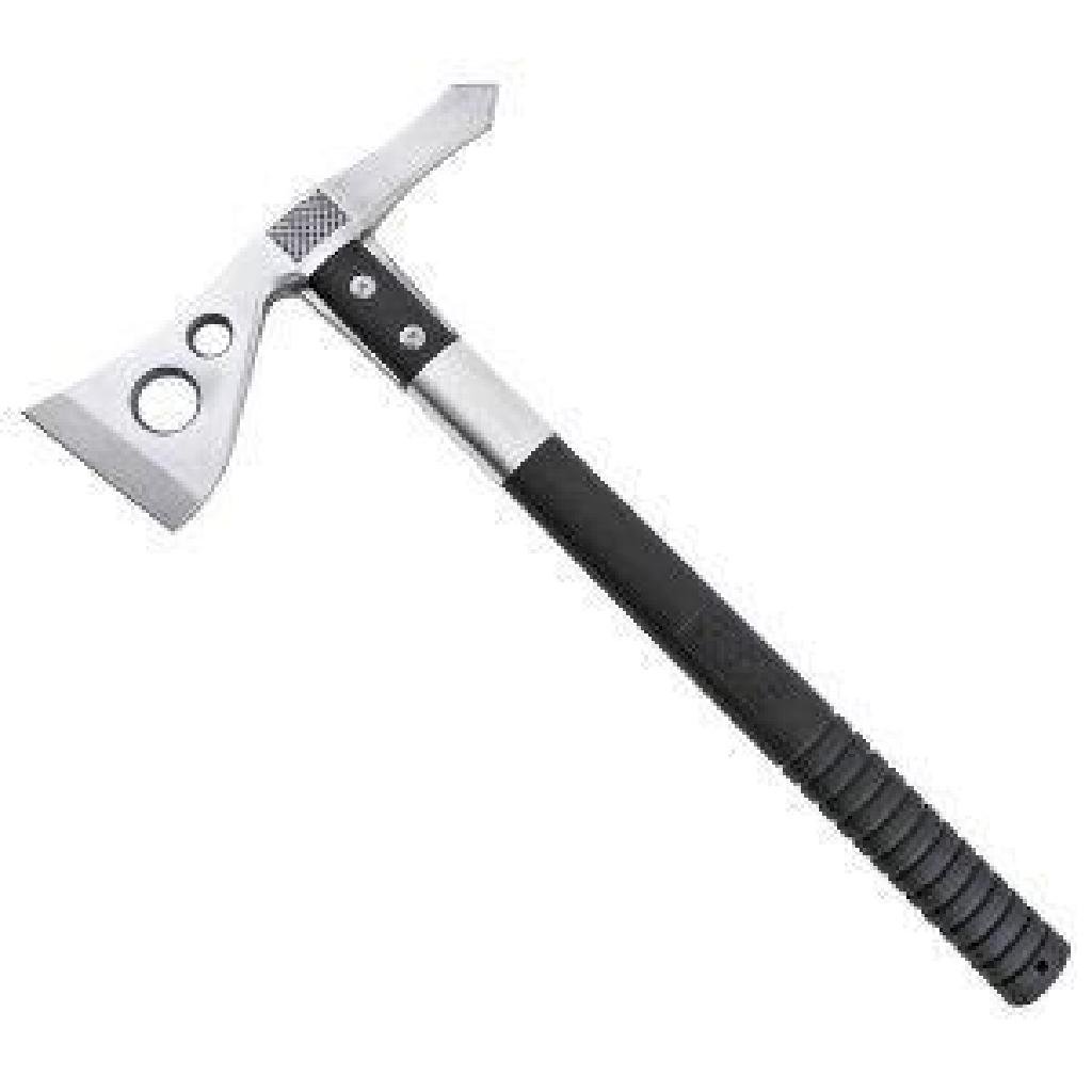 !NEW! Tactical Tomahawk, Black GRN Handle, Satin Blade: Long Description Based on the Vietnam Tomahawk, the Tactical Tomahawk is an extreme evolution of the original which was considered one of the more unusual weapons of its day. Today there is a real nee