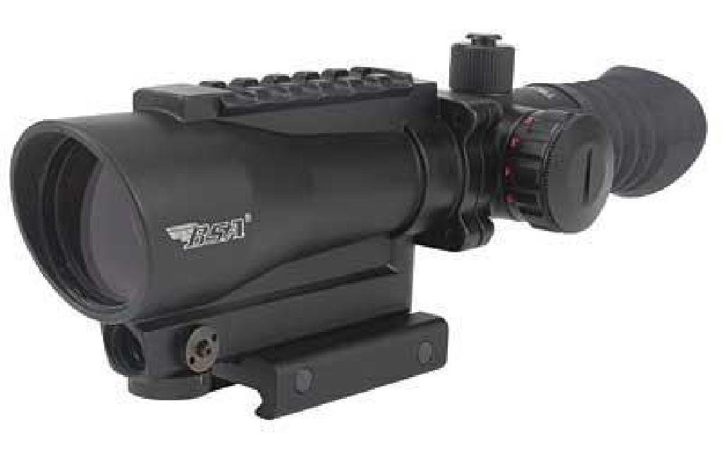 _NEW!_ BSA TACT WPN 30MM RD W/ RED LASER 793676041513: UPC Code: 793676041513 Manufacturer: BSA Optics Model: Tactical Weapon Type: Rifle Scope Power: 1X Objective: 30 Reticle: Red Dot Finish/Color: Black Accessories: 650 nm 3R Red Laser Description: Full