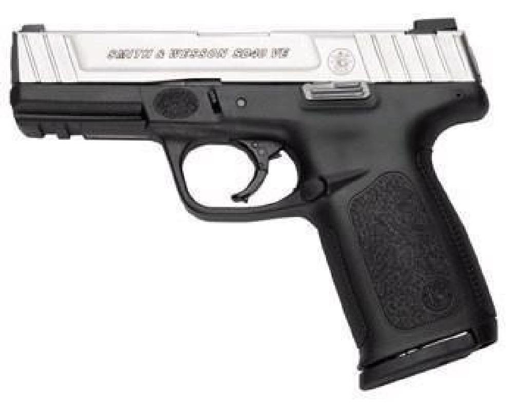 !NEW! SMITH AND WESSON SD40VE 40 SW 022188234008: FAMILY:Self Defense Series MODEL:SD40VE TYPE:Semi-Auto Pistol ACTION:Double Action Only FINISH:Stainless STOCK/FRAME:Polymer Frame STOCK/GRIPS:Black Polymer CALIBER/GAUGE:40 SW CAPACITY:10+1 # OF MAGS