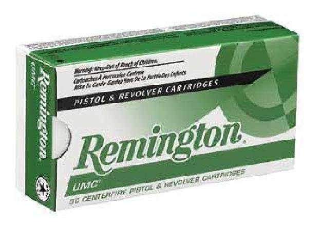 *AMMO* Remington L45AP4 UMC 45 ACP Metal Case 230 GR: Mfr Items:Remington Ammunition Category:CENTERFIRE HANDGUN ROUNDS Caliber:45 Automatic Colt Pistol (ACP) Bullet Type:Metal Case (FMJ) Bullet Weight:230 GR Muzzle Energy:356 ft lbs Muzzle Velocity:845