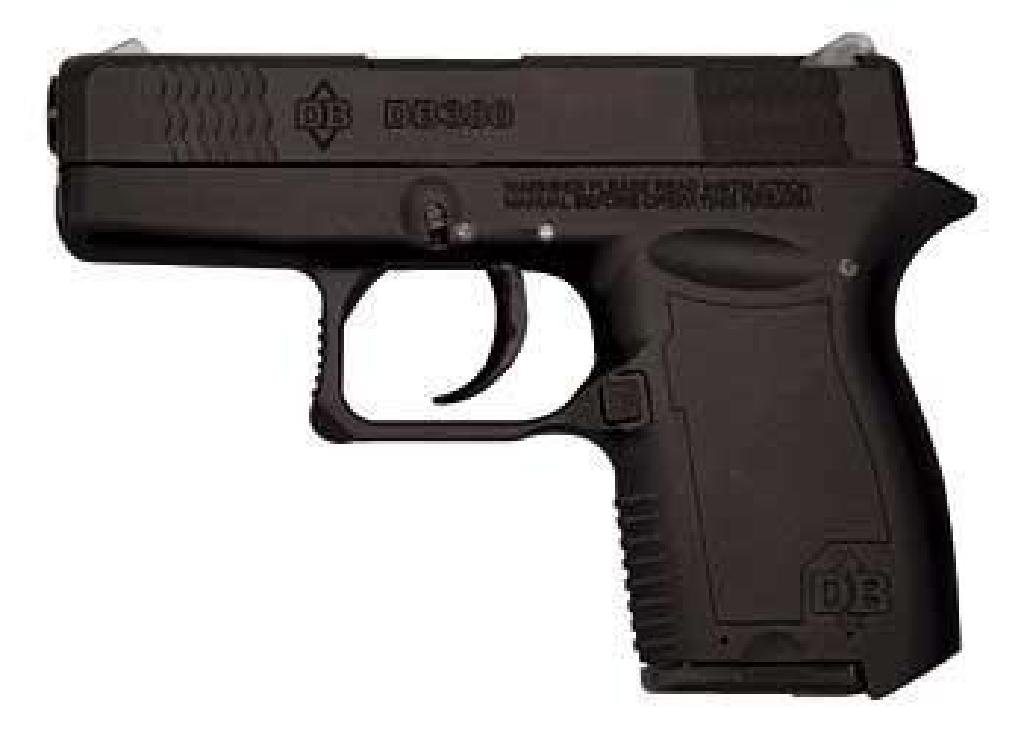 *NEW* DIAMONDBACK FIREARMS Micro-Compact DAO 380ACP: Mfr Items:Diamondback Category:PISTOLS Action:Double Caliber:380 Automatic Colt Pistol (ACP) Barrel Length:2.8" Capacity:6+1 Safety:Firing Pin Grips:Integral Sights:Adjustable Weight:8.8 oz Frame Fini