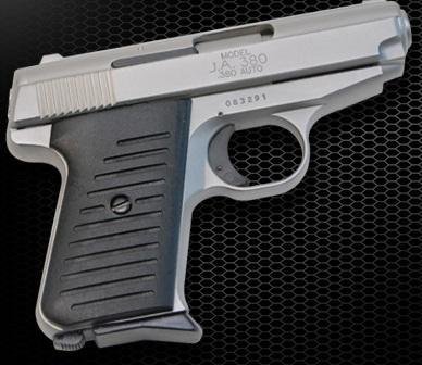 _NEW!_ MODEL J.A.A380 PISTOL CHROME FINISH (PC/PC): Model: JA-.380 Height: 3.75 inches Thickness: .960 inches Weight: 19 Ounces Length: 5.3 inches Barrel Length: 2.75 inches