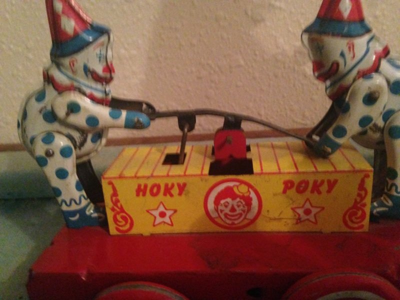 vintage Hoky Poky wolverine wind-up toy: Hokey Poky wolverine wind up toy nice conditions still works and wind up with no problems.