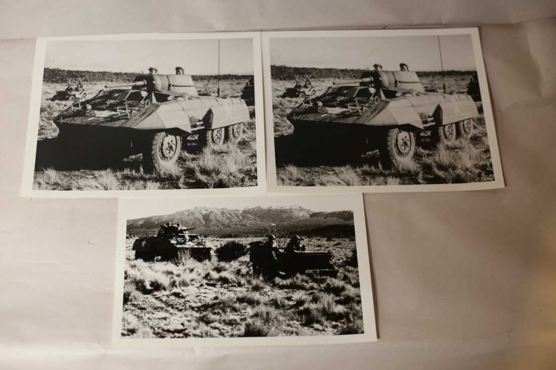 US Army 43 INFANTRY DIVISION PICTURES: June 1944 photos 43 Cavalry New Zealand. 2 photos3 pictured the other double of the tank not included. 2 photos only.
