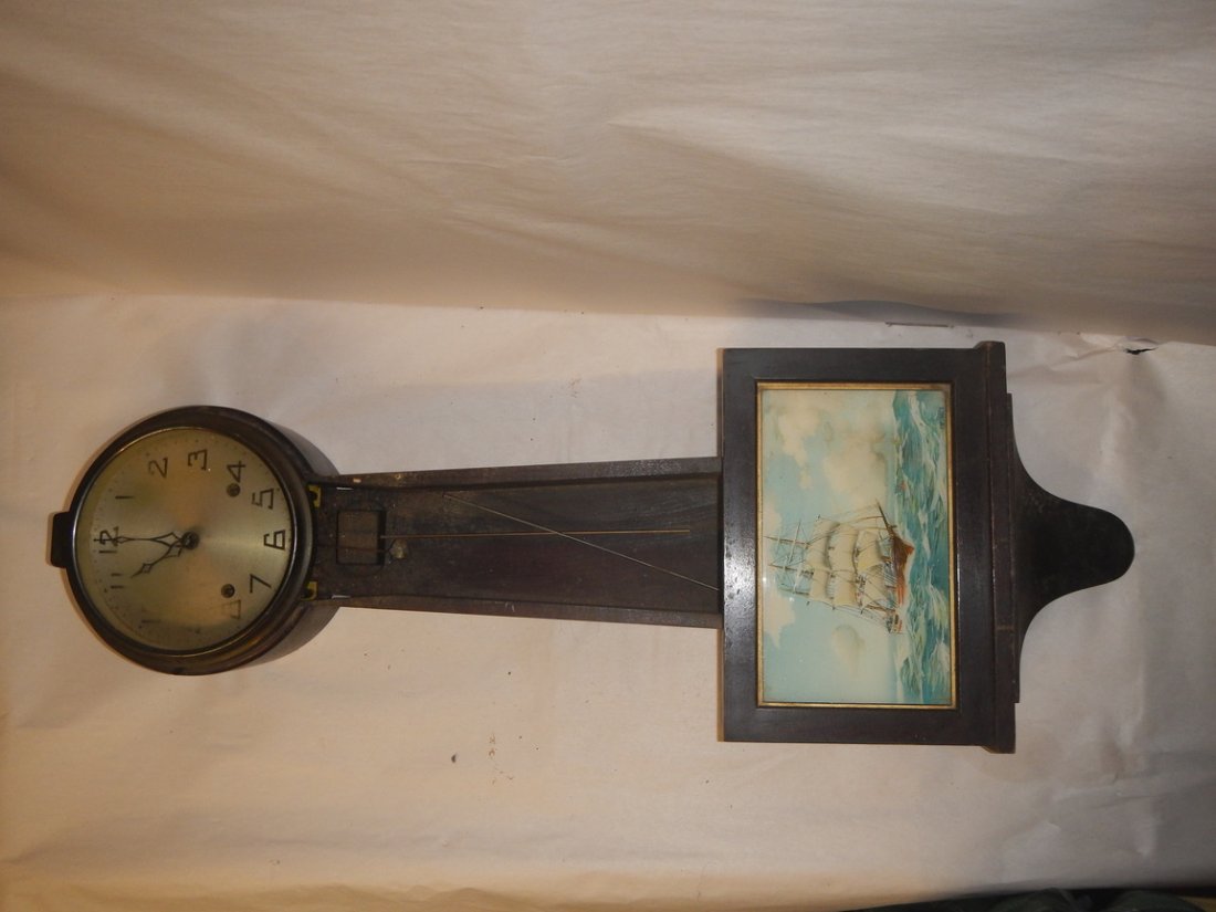Banjo Clock: banjo Clock. Please view pictures for maker