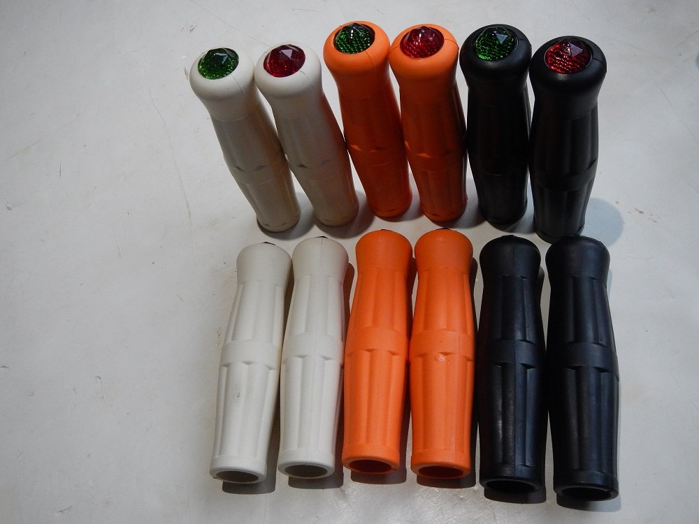 Coke Bottle bicycle grips with reflectors (1 of 1)