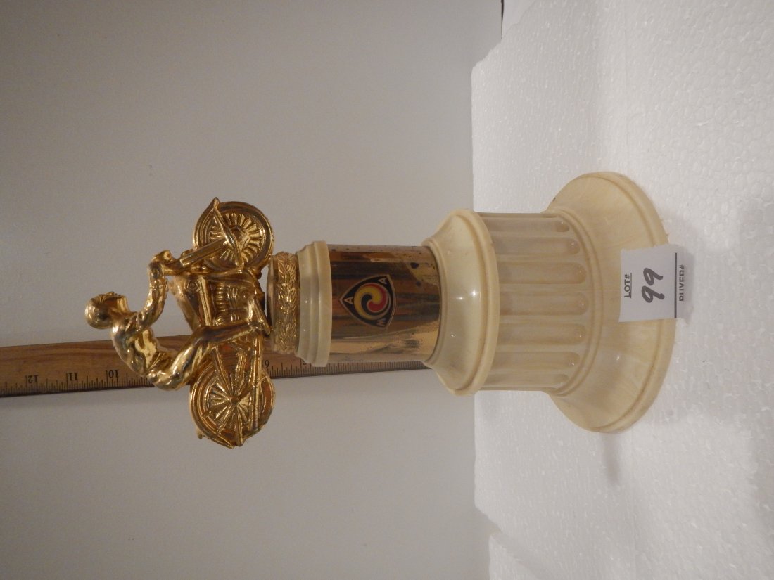 Old Motorcycle  trophy  American Motorcycle Association Trophy 1940s 1950 (1 of 1)