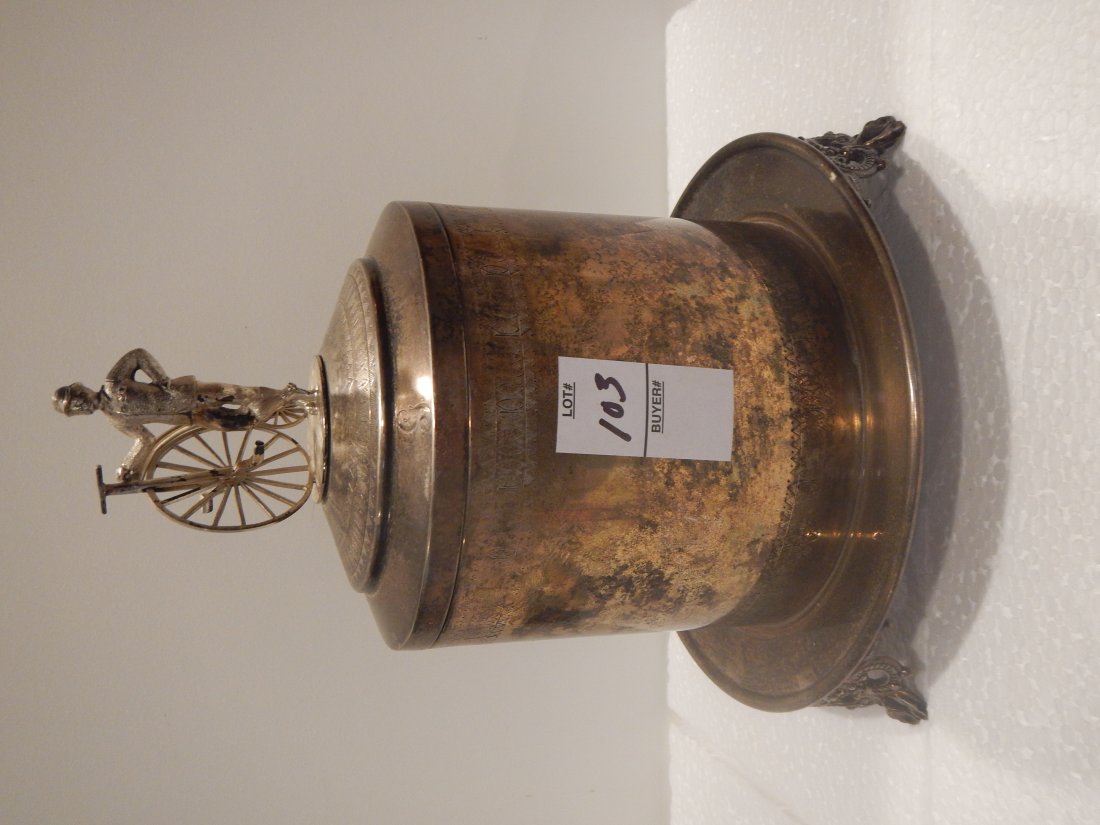 Antique high wheeler bicycle Ice bucket (1 of 5)