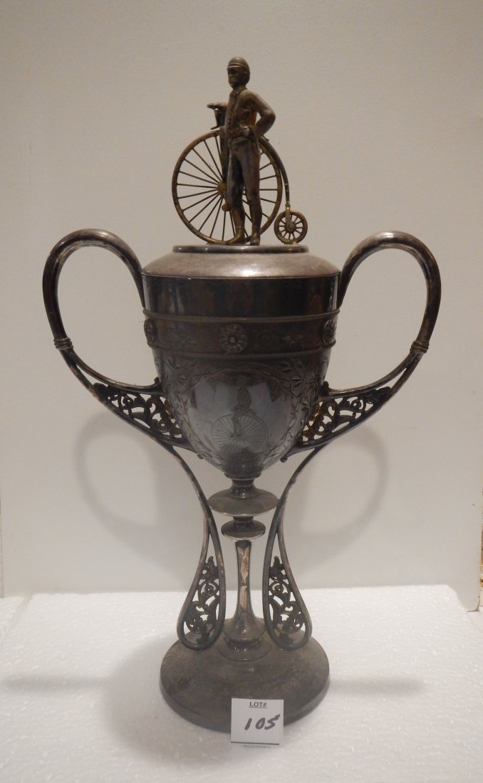 Antique Penny Farthing  trophy (1 of 8)
